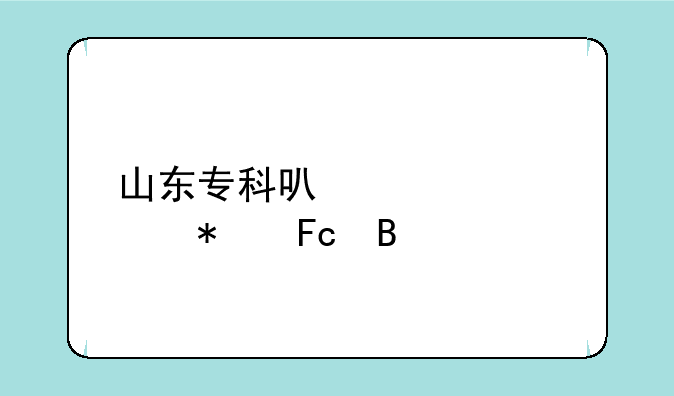 山东专科可以考公务员吗