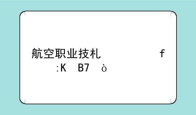 航空职业技术学院排名？